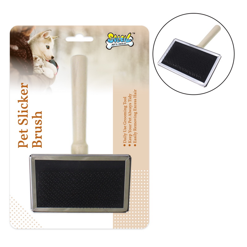 PET WOODEN SLICKER BRUSH,EXTRA LARGE