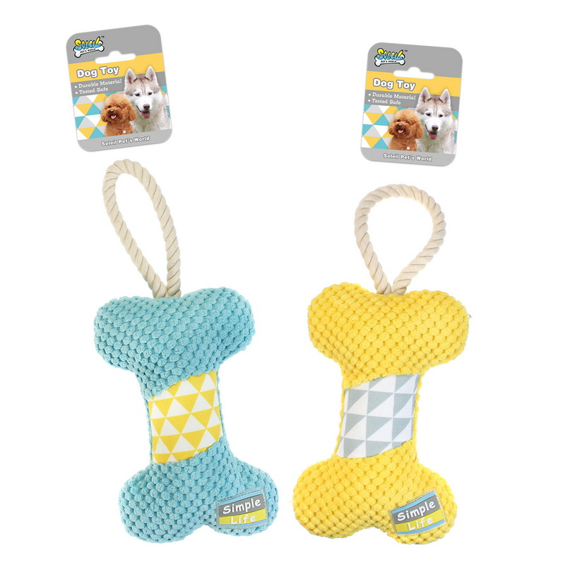 PLUSH DOG TOY BONE