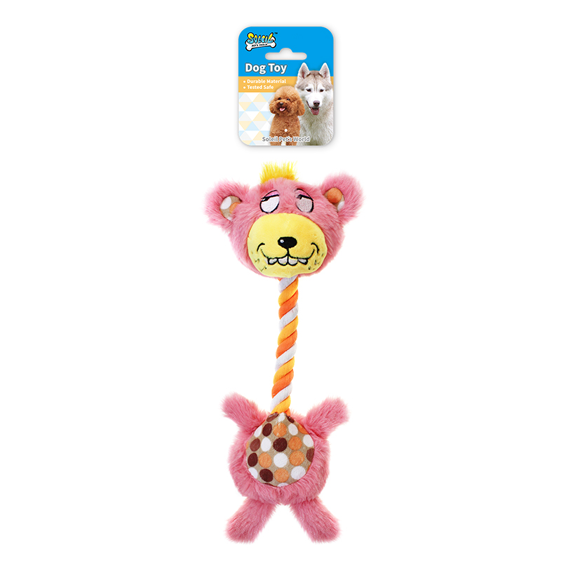 Rope Dog Toy Smiling Bear