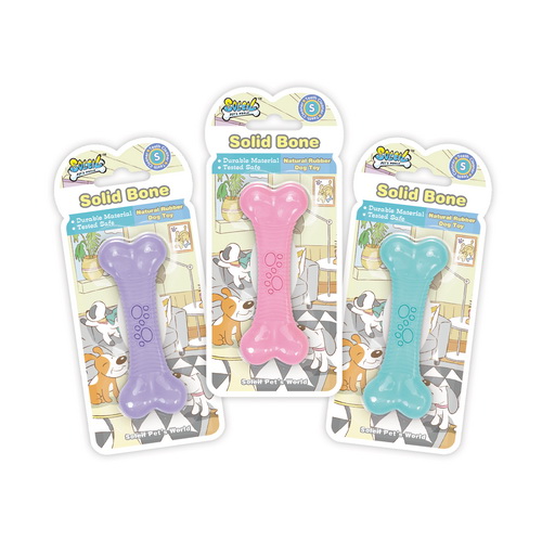 Rubber Dog Toy Bone, Small