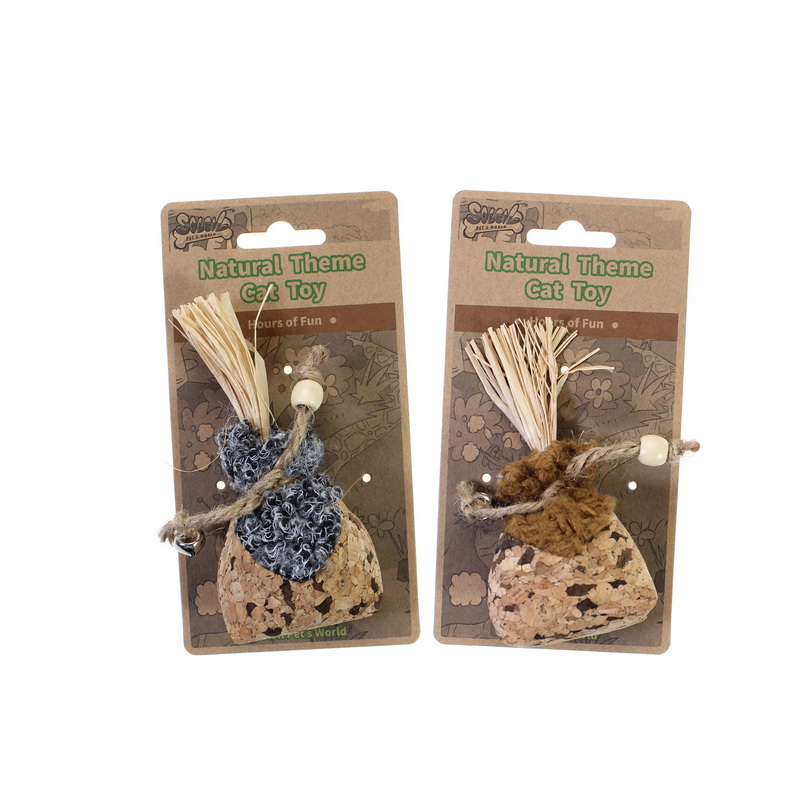 Catnip Bag Toy with Jingle Bell and Bead Accessory